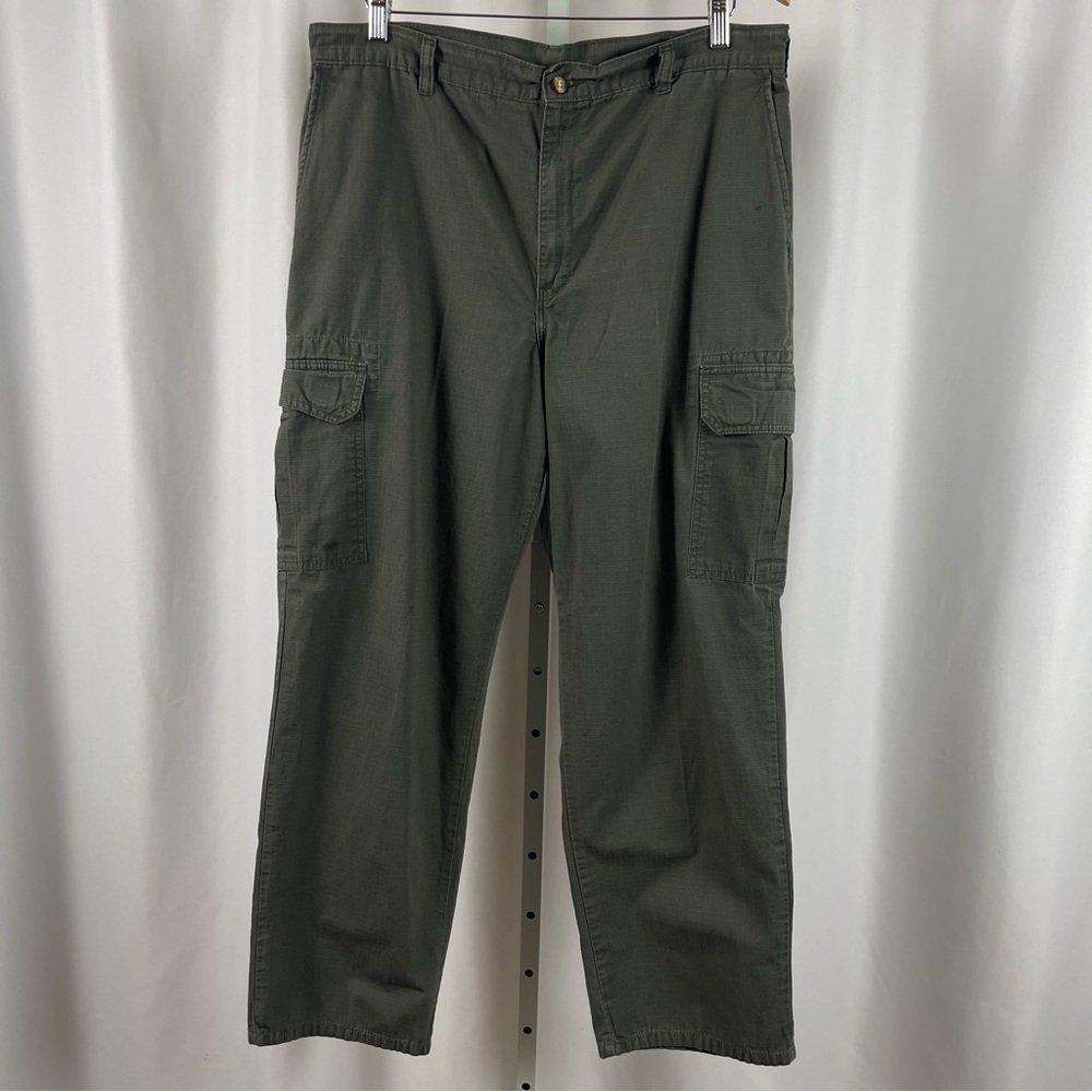 Dickies 36 x 30 Cargo Olive Green Dungaree Workwear Tradesman Outdoor Pants